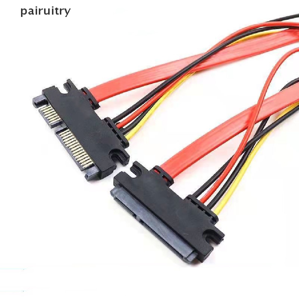 Prt Sata 22pin Male To Female Kabel Ekstensi Sata 22pin Male To Female7+15Pin Sata Data Power Combo Cable Kabel Ekstensi Hard Disk PRT