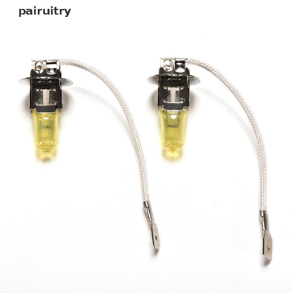 Prt 2pcs Putih Fog Haen Bulb 55W Golden Kuning Lampu Mobil 12V H3 Headlight lights PRT