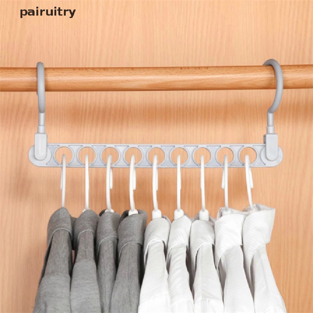 Prt Gantungan Baju Ajaib 9lubang Multifungsi folding hanger rotag Gantungan Baju PRT