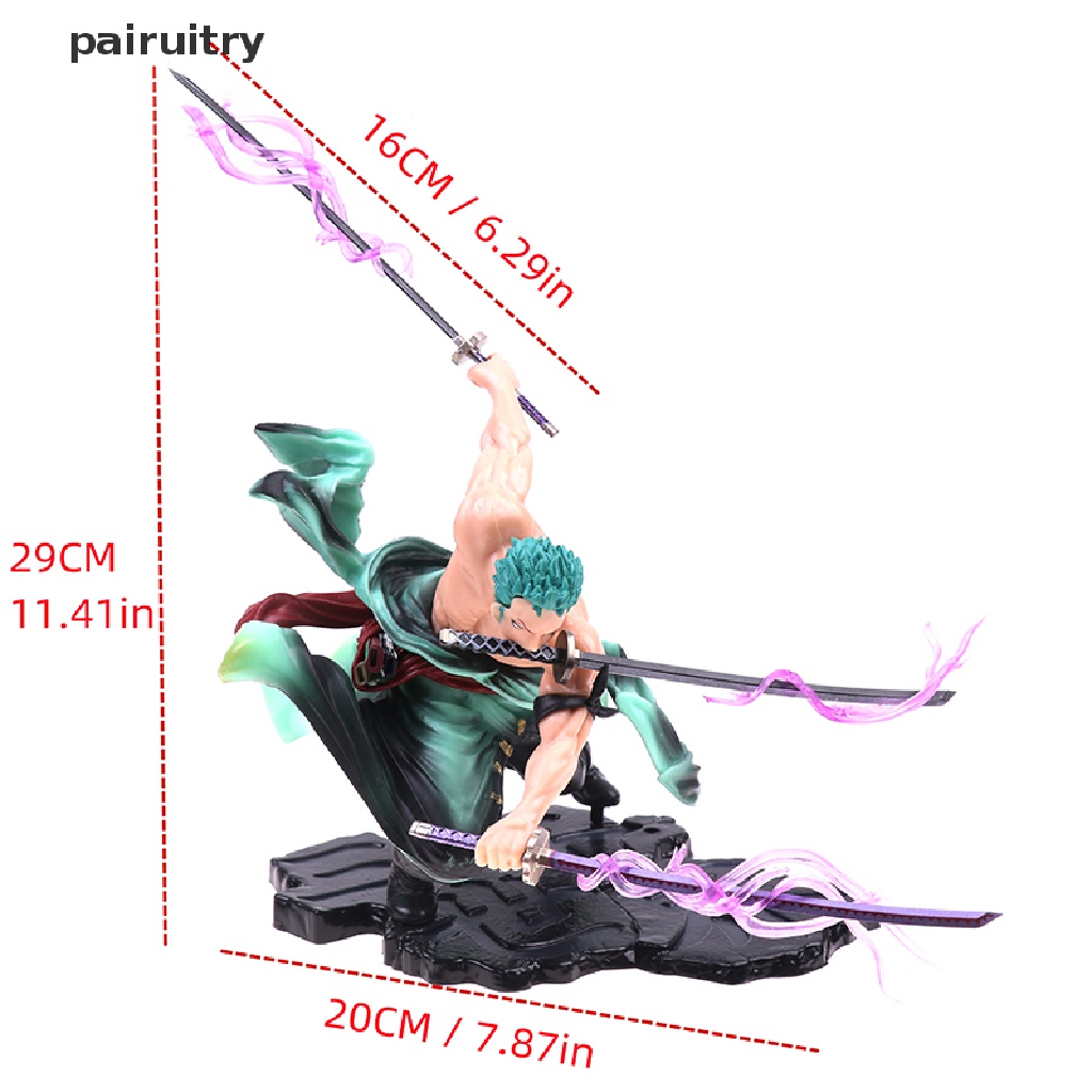 Prt 16cm Anime Figure Roronoa Zoro Action PVC Anime Model Patung Dekorasi Mainan PRT