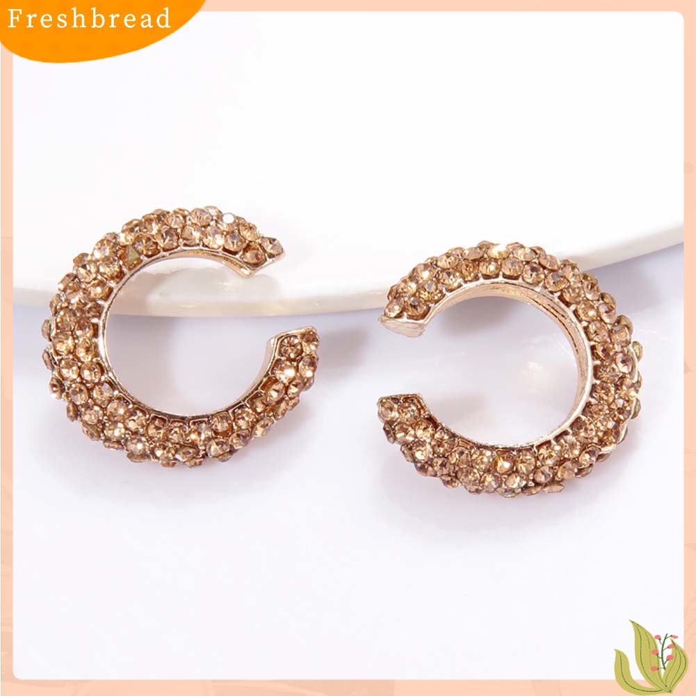 &lt; Freshbread &gt; 1Pc Lady Berlian Imitasi C Bentuk Telinga Manset Klip Anting Tanpa Tindik Perhiasan Tulang Rawan