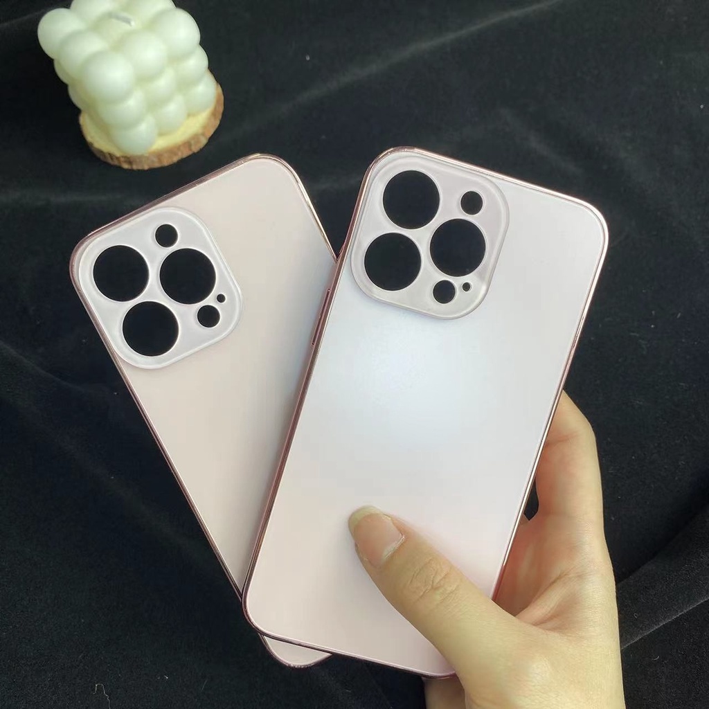 Case Full Matte Fashion Untuk14 13 12 11 Pro Max 14Plus Case Telepon Tali Portable [Beli Satu Dapat Satu]