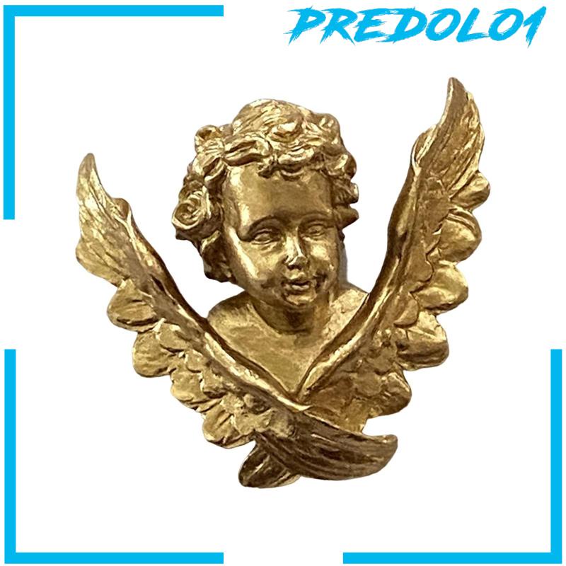 [Predolo1] Patung Sayap Malaikat Resin Cherubs Patung Dinding Miniatur Cherub Figurine