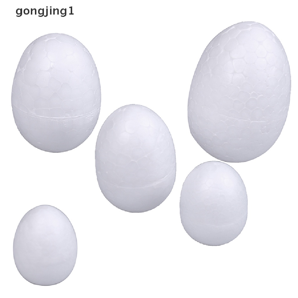 Ggg 10PCS DIY Foam Easter Eggs Foam Kerajinan Tangan Untuk Dekorasi Pesta Paskah3 /4 /5 /6/7CM Eggs ID