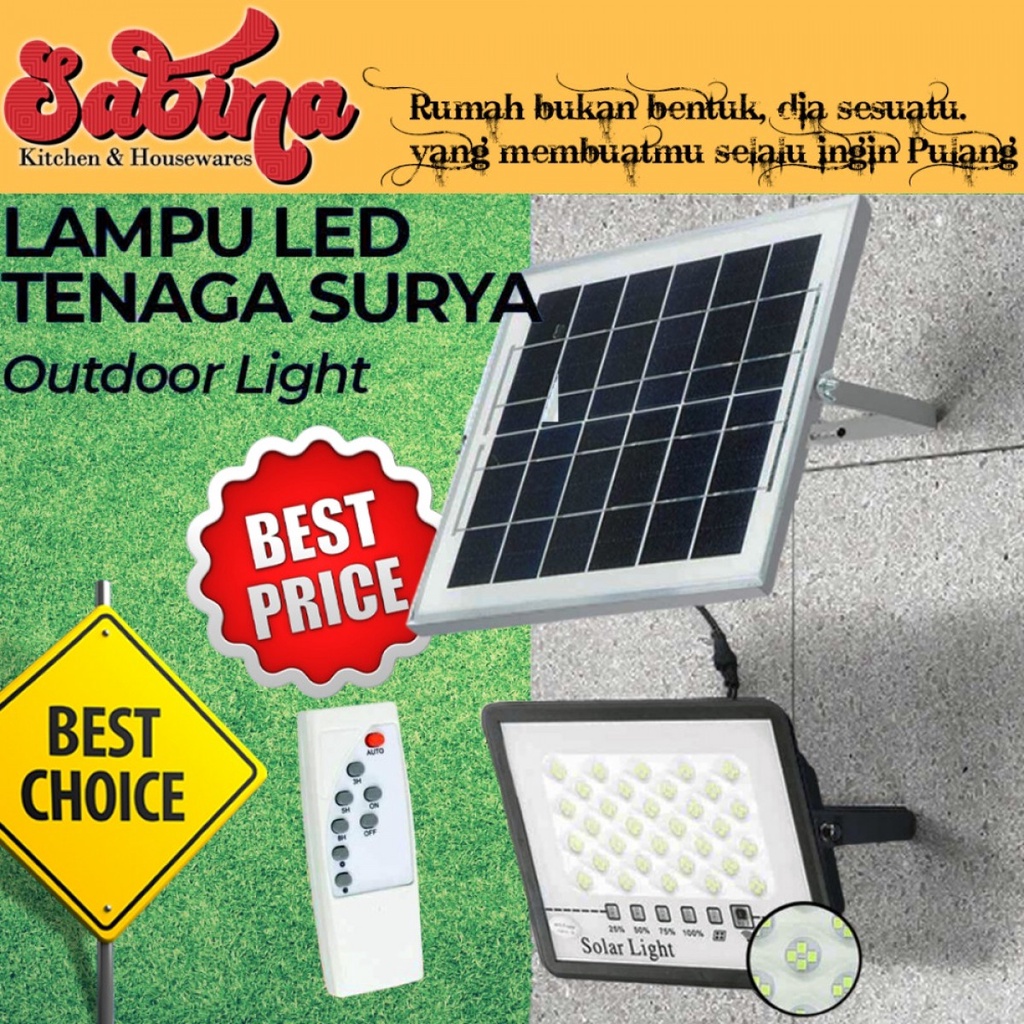 Lampu Solar Dinding Penerangan Outdoor 128 LED Waterproof Cool White