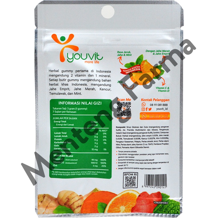 Youvit Herb &amp; Vitamin 7 Gummies - Vitamin Kesehatan Tubuh