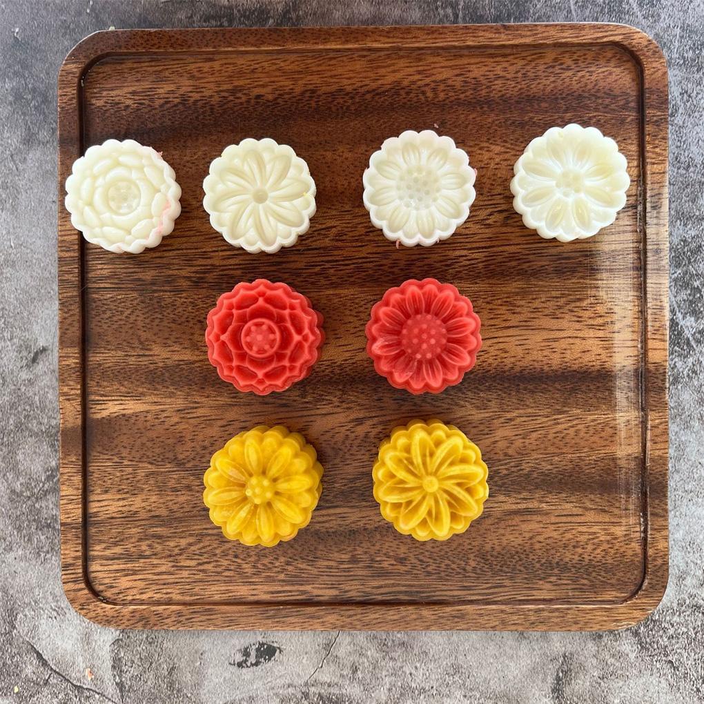 Pola Bunga Cetakan Mooncake Simulasi Pengganti Dapur Rumah DIY Kue Fondant Cetakan Molding Alat Aksesoris