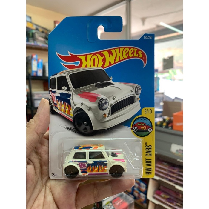 Hotwheels Morris Mini H Roof Putih CARD JELEK