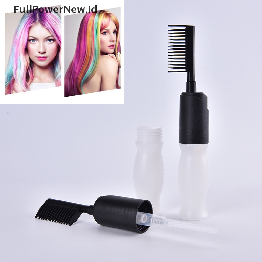 Power 110ML Botol Pewarna Rambut Aplikator Sisir Dispensing Pewarna Rambut Salon Mewarnai ID