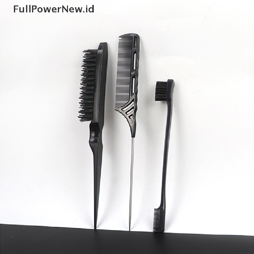 Power 3Pcs/Set Kontrol Tepi Dua Sisi Sisir Rambut Styling Rambut Alat Sikat Rambut ID