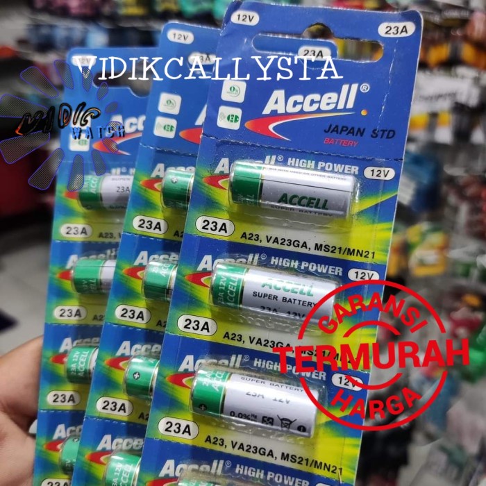 BATU BATERAI BATRE BATTERY 23A 23A ASLI REMOTE MOBIL ORIGINAL ORI