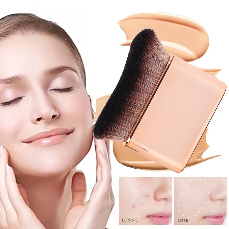 1pc Multifungsi Besar Siku Tanpa Jejak Foundation Makeup Brush Portable Rambut Lembut Longgar Bedak Blush Brush Alat Kosmetik