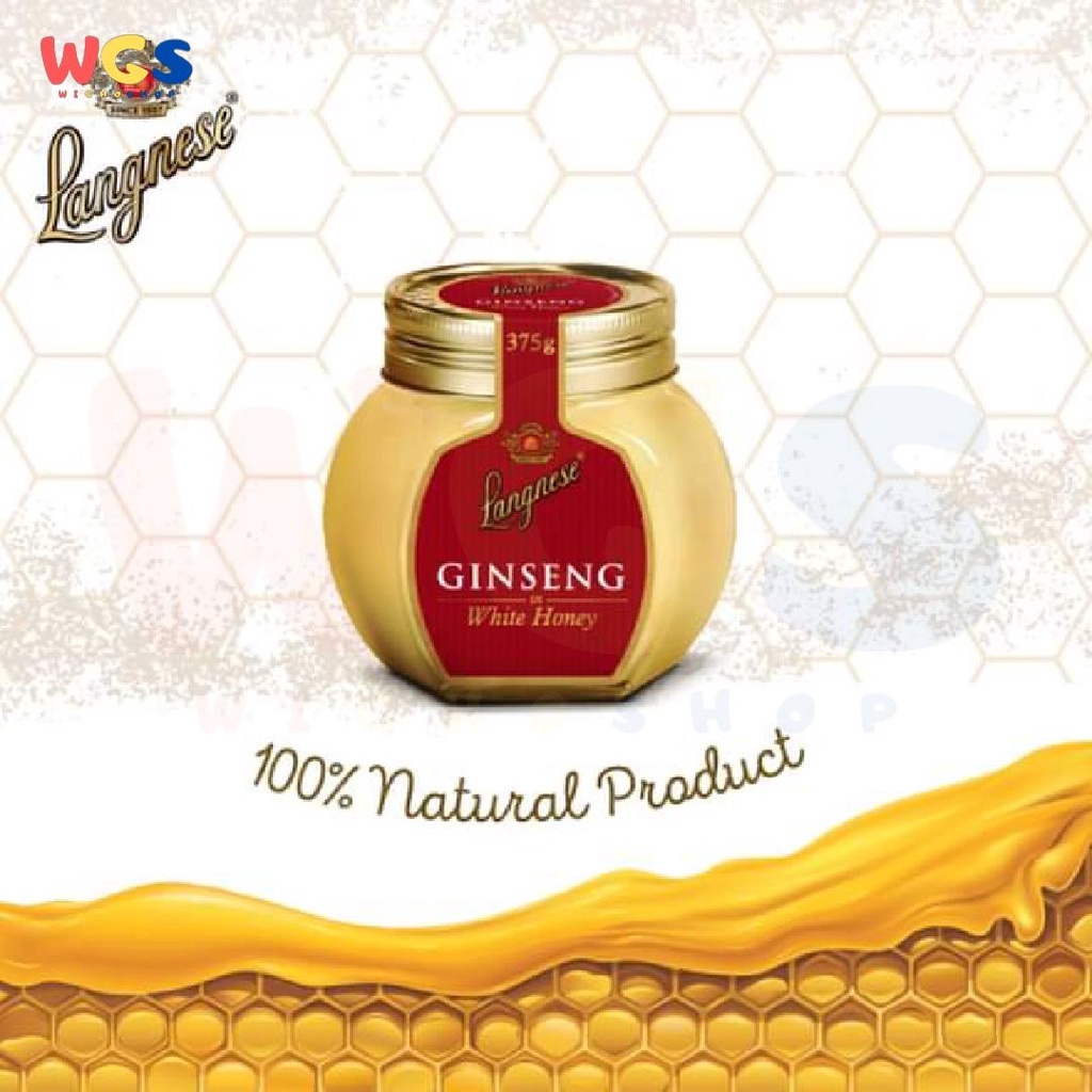 Langnese Ginseng in White Honey 375g - Madu