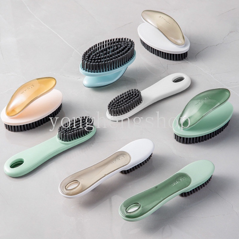 Kreatif Sikat Sepatu Gagang Panjang Berbulu Lembut Laundry Brushes Rumah Tangga Multifungsi Sikat Pembersih Pakaian Alat Cuci Sneaker Boot Shoes Cleaner