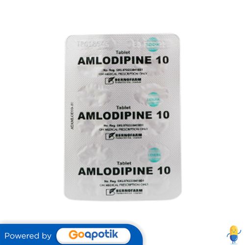 AMLODIPINE BESILATE BERNOFARM 10 MG STRIP 10 TABLET