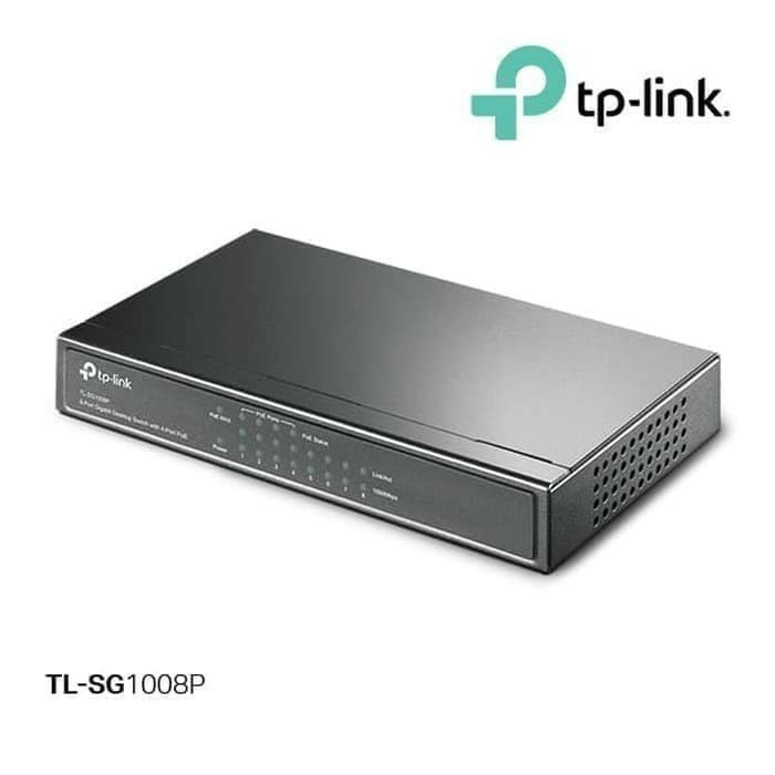 TL-SG1008P TP-Link 8 Gigabit RJ45 ports including 4 PoE ports, 53W PoE