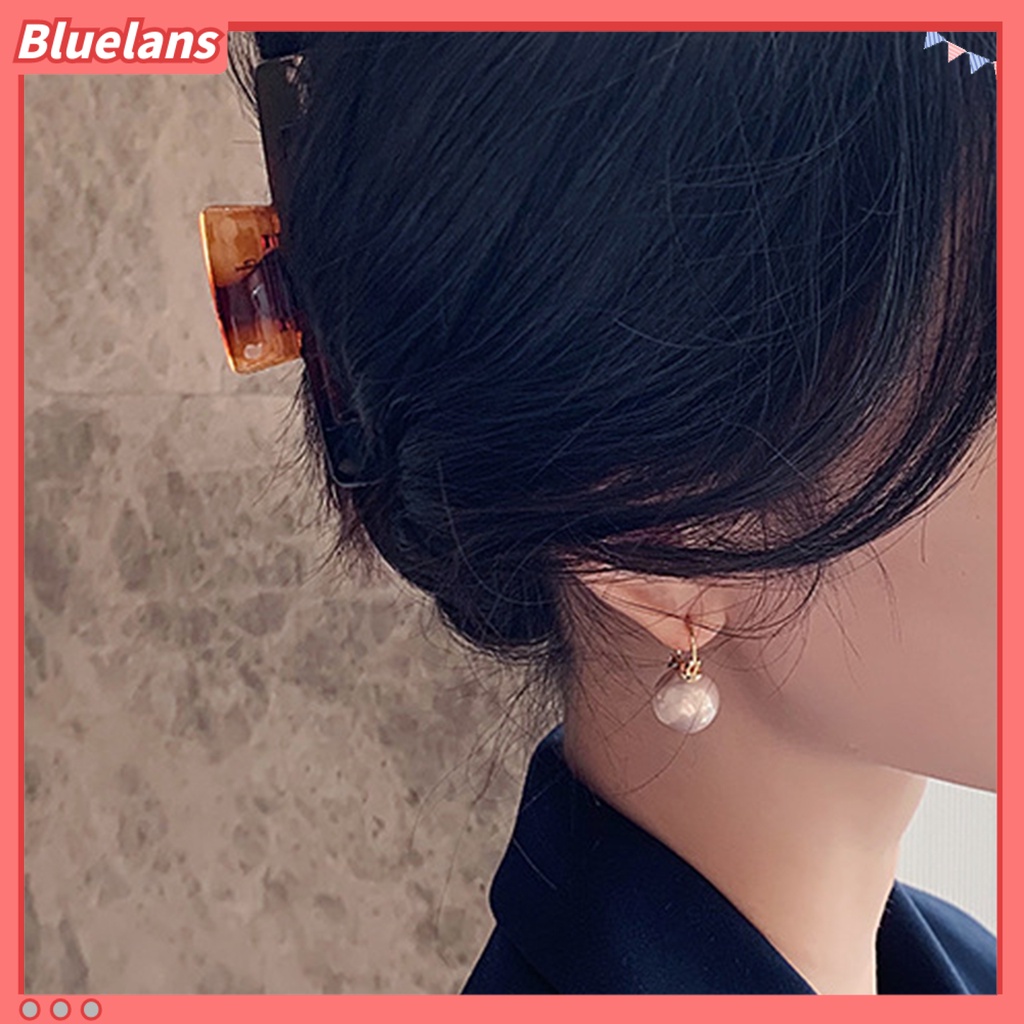 {In Stock} 1pasang Anting Pengerjaan Halus Indah Imitasi Mutiara Mata-catching Fantasy Lop Earrings Untuk Outdoor