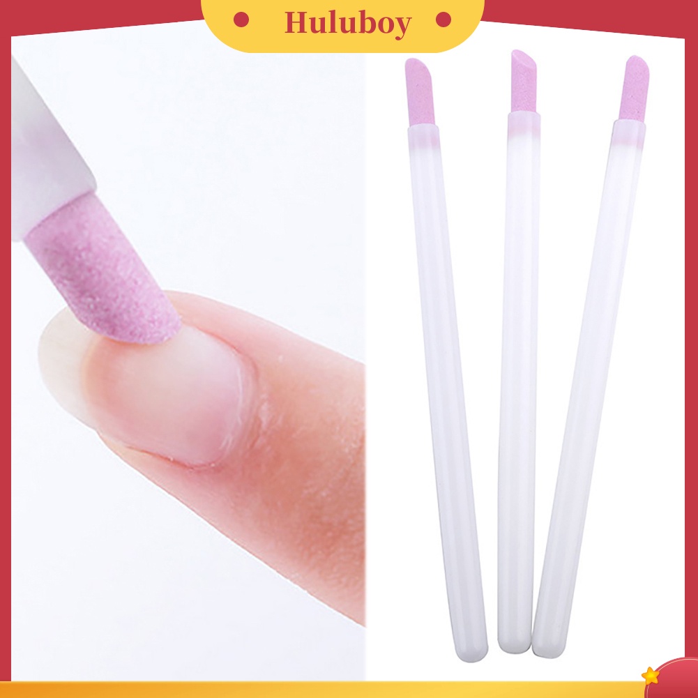 {In Stock} Nail Art Quartz Scrub Stone Cuticle Remover Pen Pusher Manicure Polish Alat