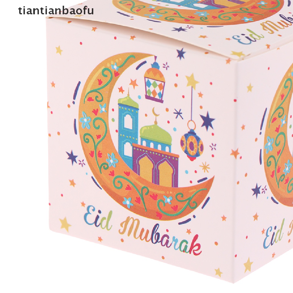 [tiantianbaofu] 5pcs EID Mubarak Candy Box Ramadhan Dekorasi Gift Packing Box Perlengkapan Pesta Butik