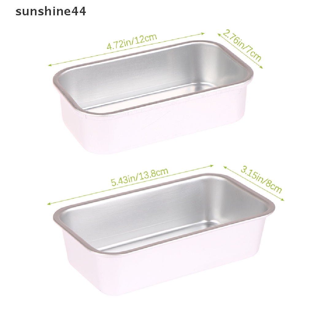 Sunshine 1Pc Loyang Roti Paduan Aluminium Loyang Persegi Panjang Cetakan Kue Pastry Baking Pan ID