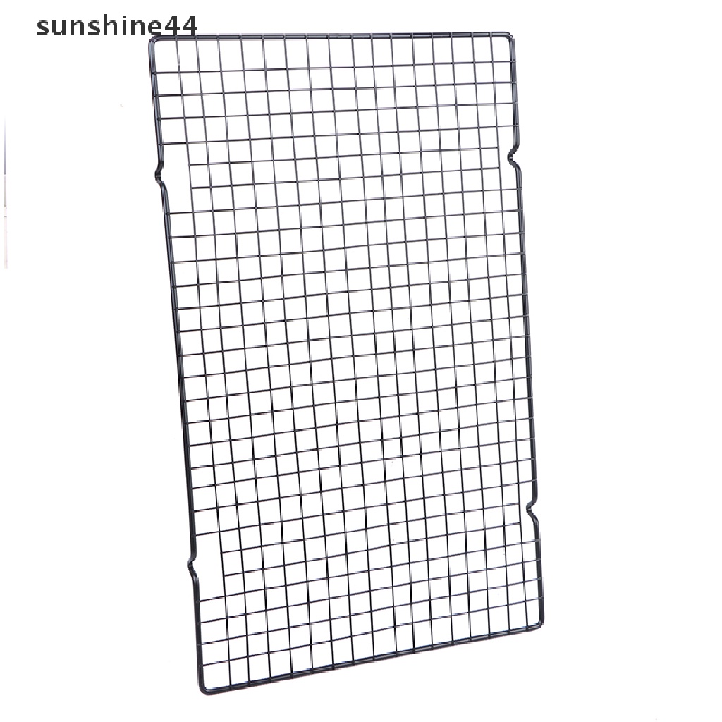 Sunshine Black Non Metal Cake Cooling Grid Rack Net Biskuit Roti Pengering Berdiri ID