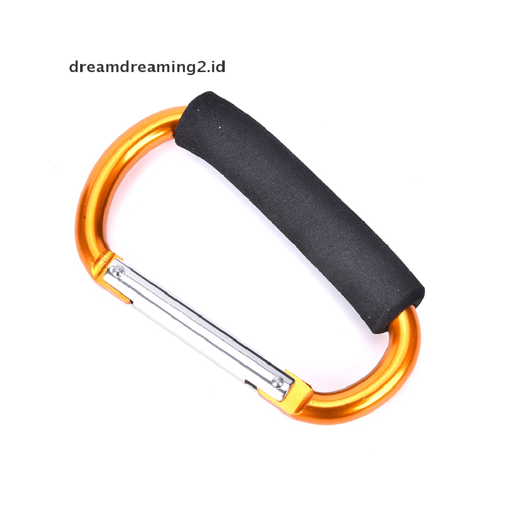 (hot) Pram Kursi Dorong Shopping Bag Hook Carabiner Besar D Ring Buggy Mummy Clip//