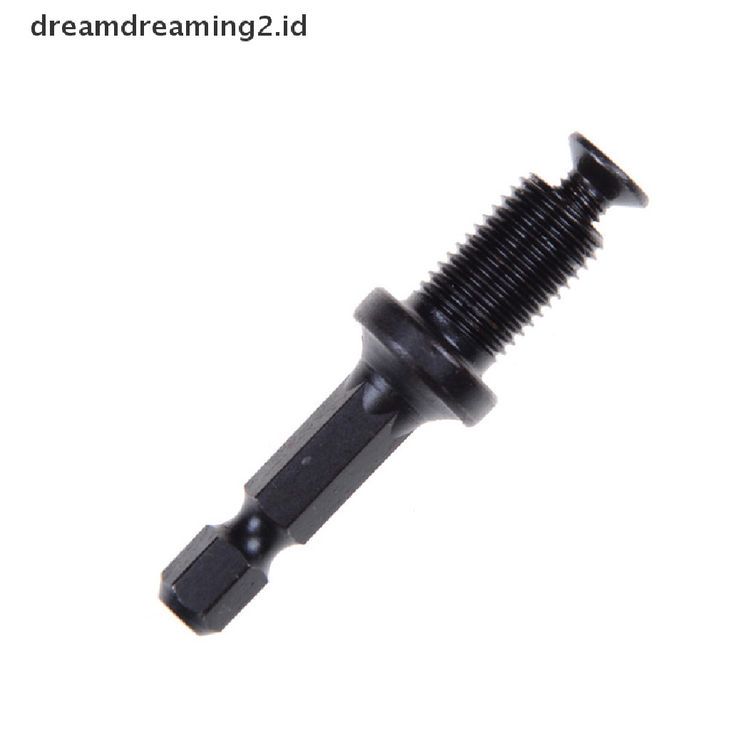 (hot) 1per4 &quot;Hex Shank Adapter Male Thread Screw Untuk Chuck Bor 6mm, 10mm, 13mm 3 /8&quot; -24UNF//