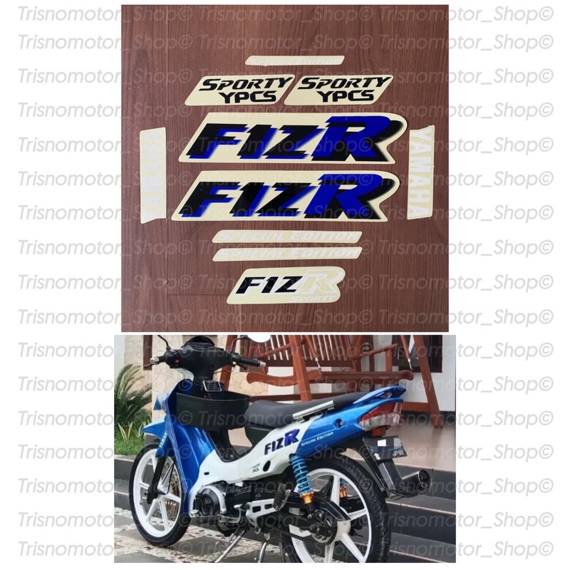 striping body yamaha fiz r f1z r sporty sticker stiker fizr f1zr malboro biru tua lis list motor sta