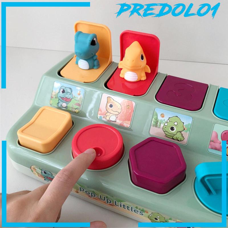 [Predolo1] Mainan Hewan Kartun Interaktif pops up Dinosaurus Untuk Hadiah Bayibayibayi