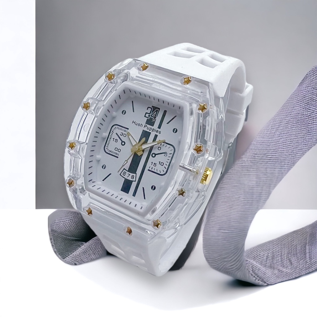 COD✅ Jam Tangan Sport Pria Wanita HP Oval Rubber Analog Quartz Mewah Elegan Kekininian Terbaru   S1276