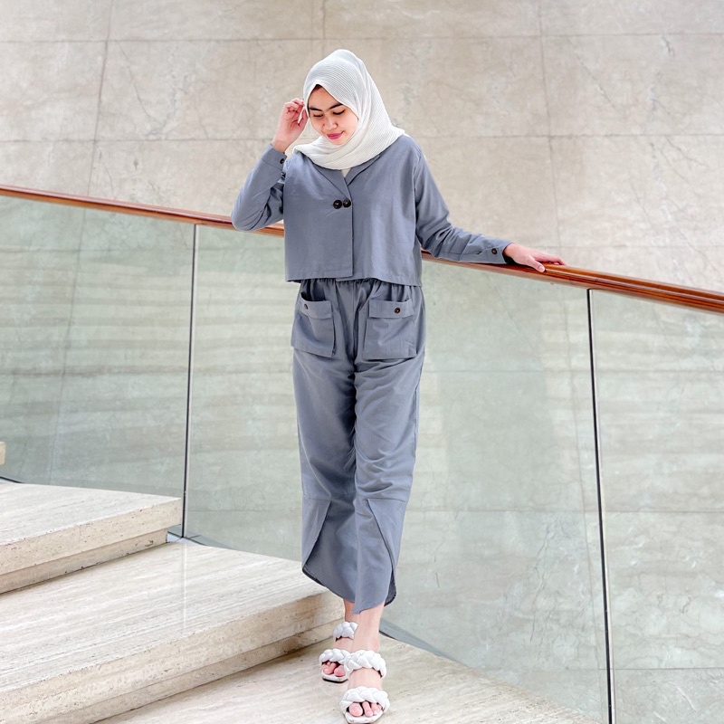 Baju One Set Wanita Prilly Linen