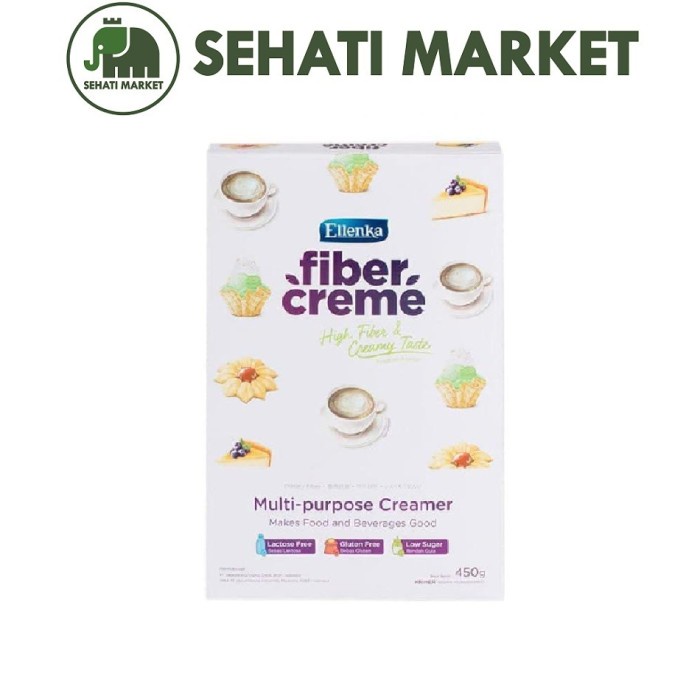

[Ready-Stock]Cod ELLENKA FIBER CREME MULTI PURPOSE CREAMER BOX 450g