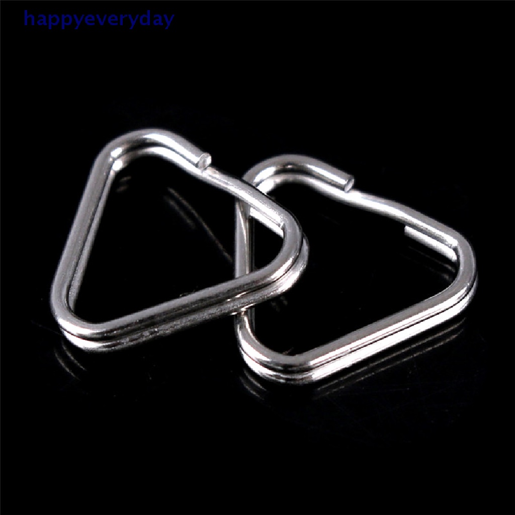 [happy] 4pcs Pengganti Chrome Finish Split Ring Tali Kamera Segitiga Rings Hook [ID]