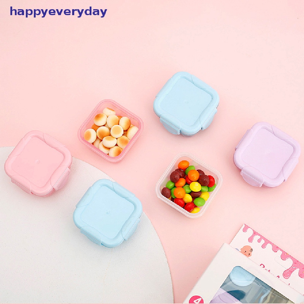 [happy] Kotak Penyimpanan Mini Lunch Box Fresh Box Portable Kemasan Makanan Anti Bau Box [ID]