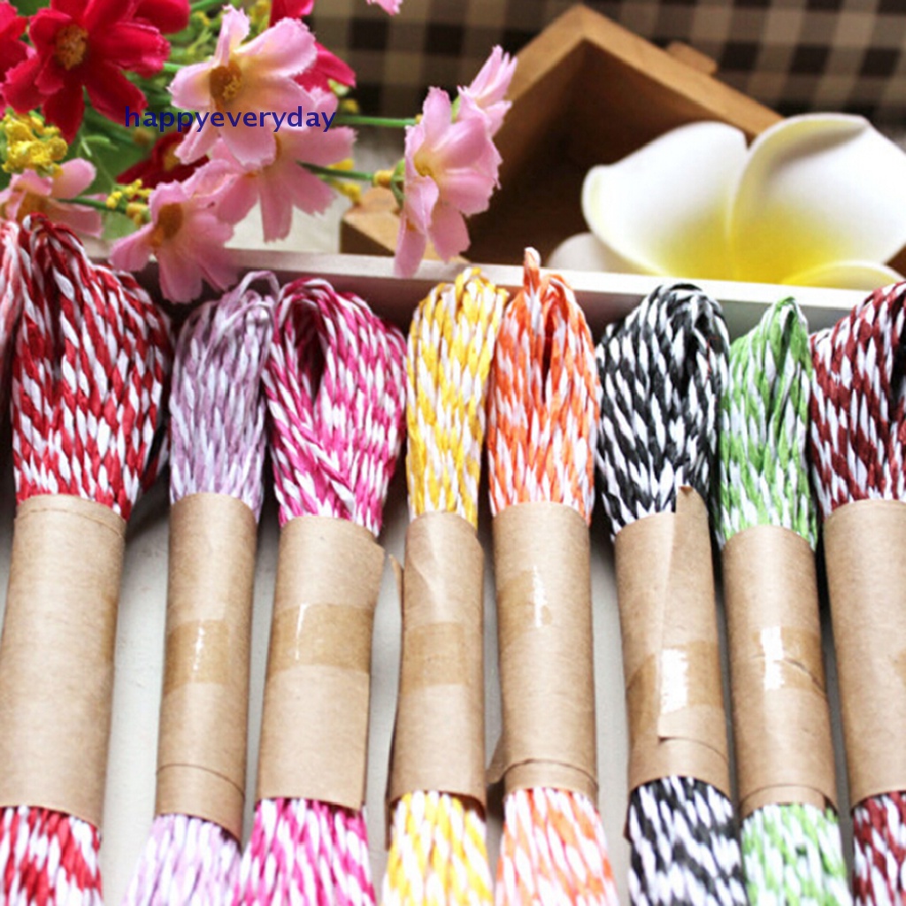 [happy] 10m 2mm Divine Bakers Paper twine Pesta Pernikahan DIY Kerajinan Pita Packing Tali [ID]