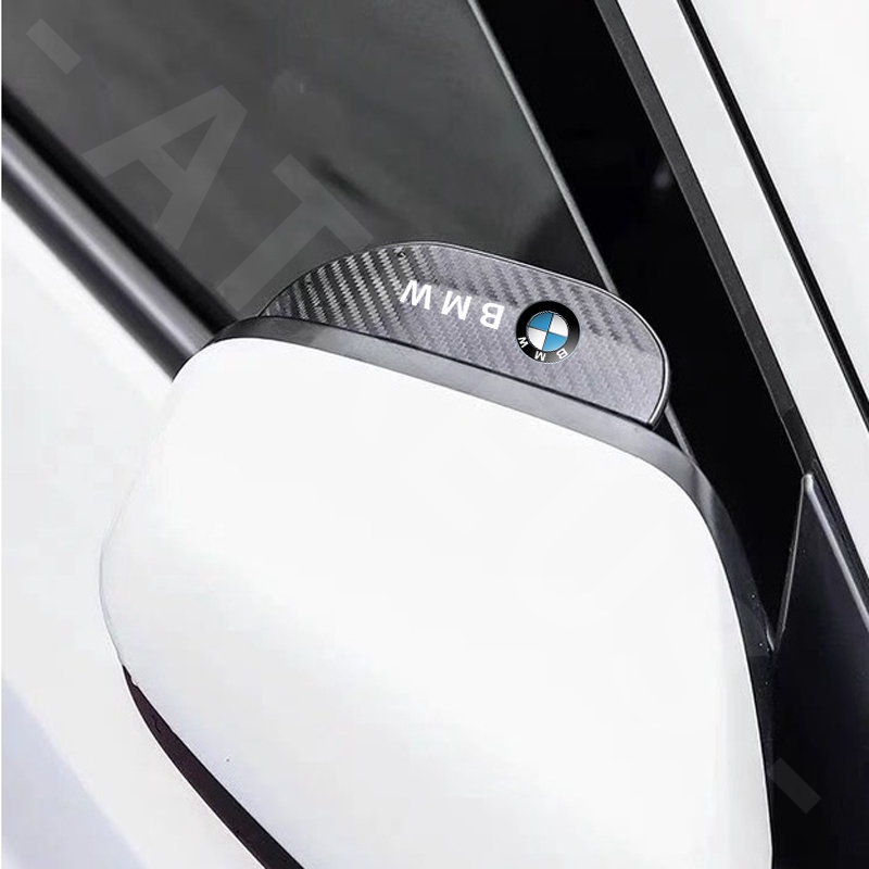 2pcs BMW Serat Karbon Kaca Spion Mobil Rain Alis Rainproof Cover Untuk E36 E46 E30 E90 F10 F30 E39 E60 X1 E84 F48 F25 X3 E83 X5 F15