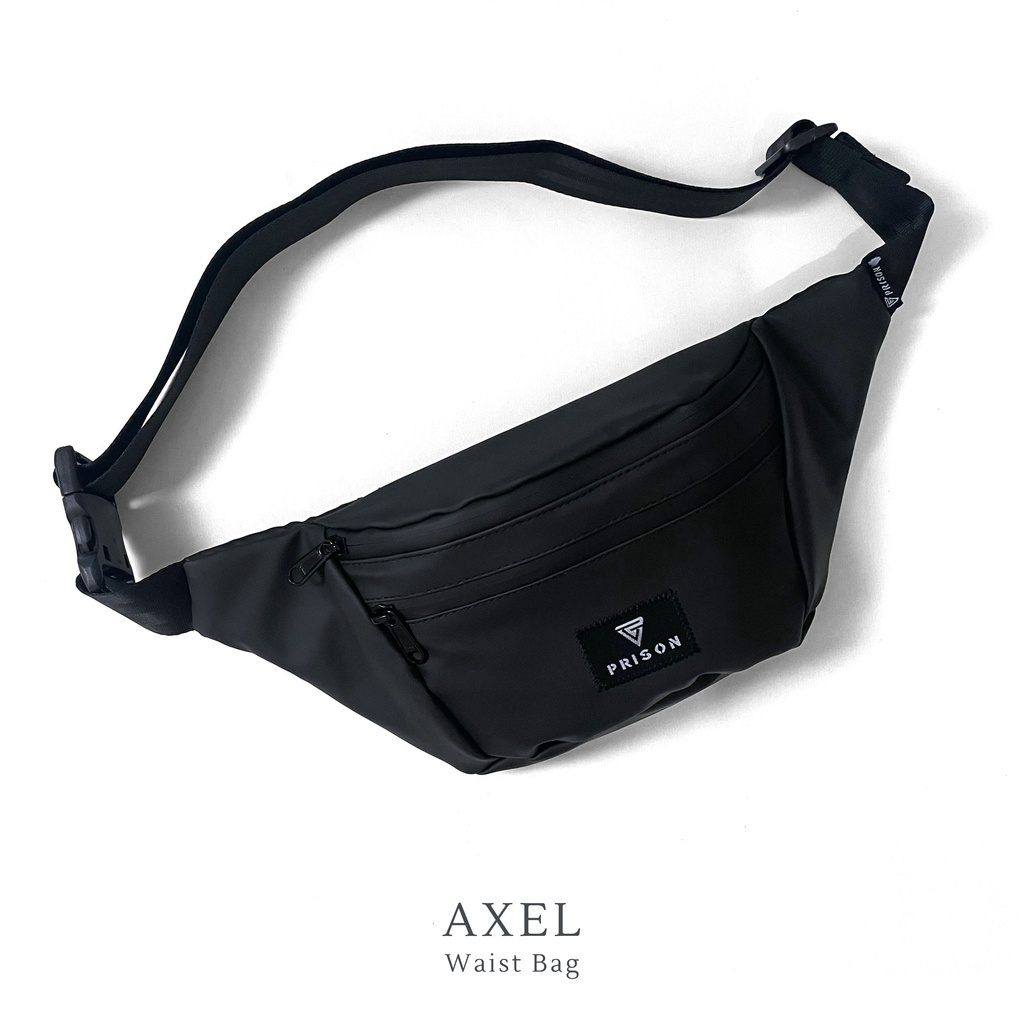 PRISON Waistbag Pria Waterproof Tas Pria Selempang Anti Air | AXEL Waistbag