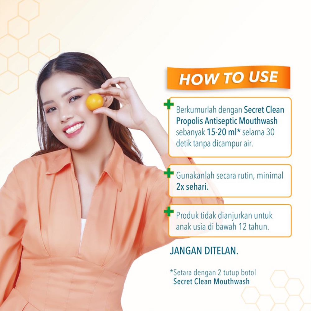 Secret Clean Propolis Antiseptic Mouthwash