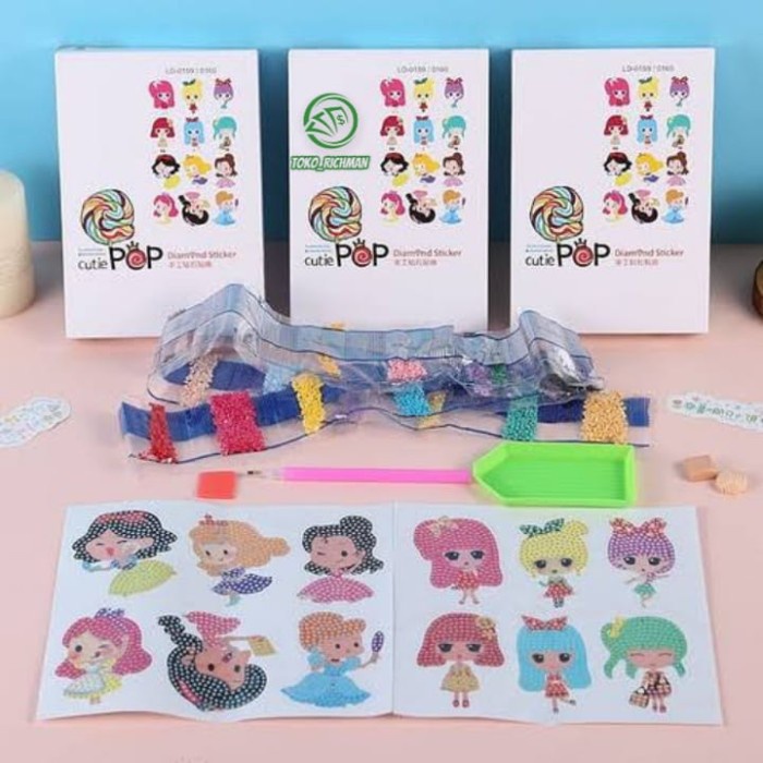 

STK- Sticker diamond painting Mainan anak stiker DIY karakter CutiePOP - Avengers