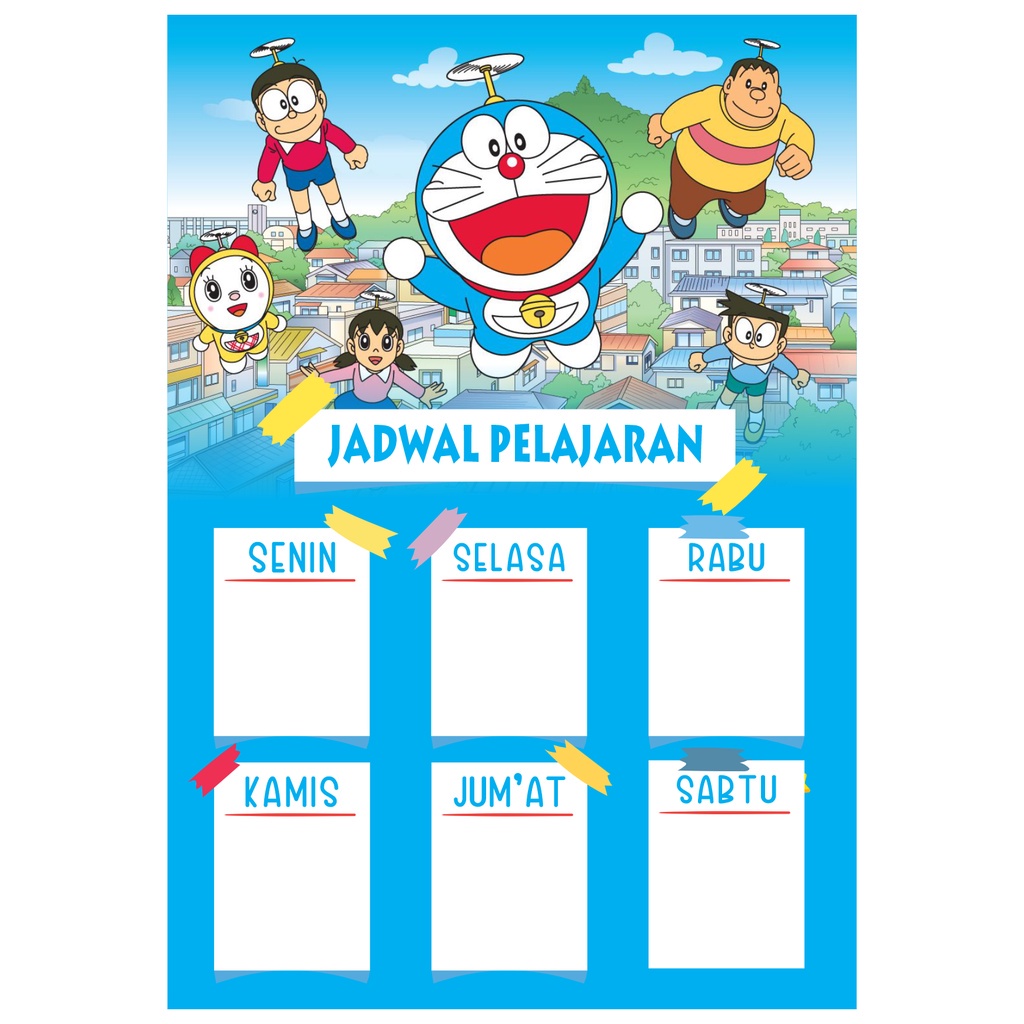 20 Desain Jadwal Palajaran CorelDraw v21