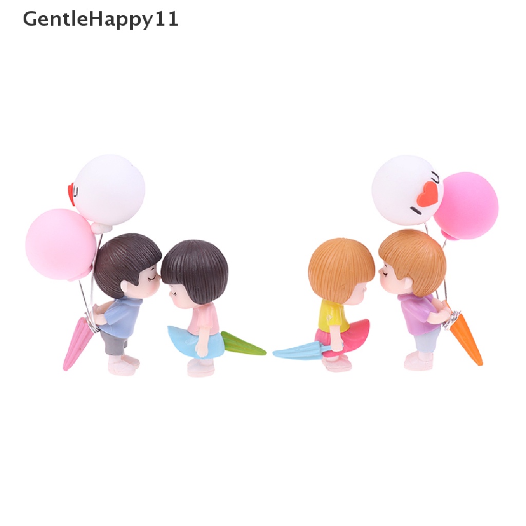 Gentlehappy Pasangan Anime Untuk Model Ornamen Mobil Gambar Balon Kiss Lucu Auto Decoration id