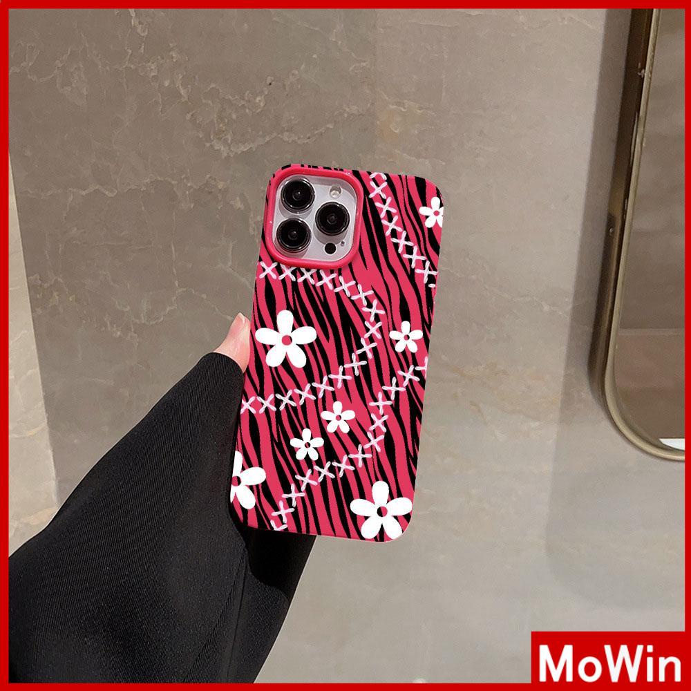 For iPhone 14 Pro Max iPhone Case Pink Glossy TPU Soft Case Shockproof Protection Camera Cute Zebra Flowers Compatible with iPhone 13 Pro max 12 Pro Max 11 xr xs max 7Plus 8Plus