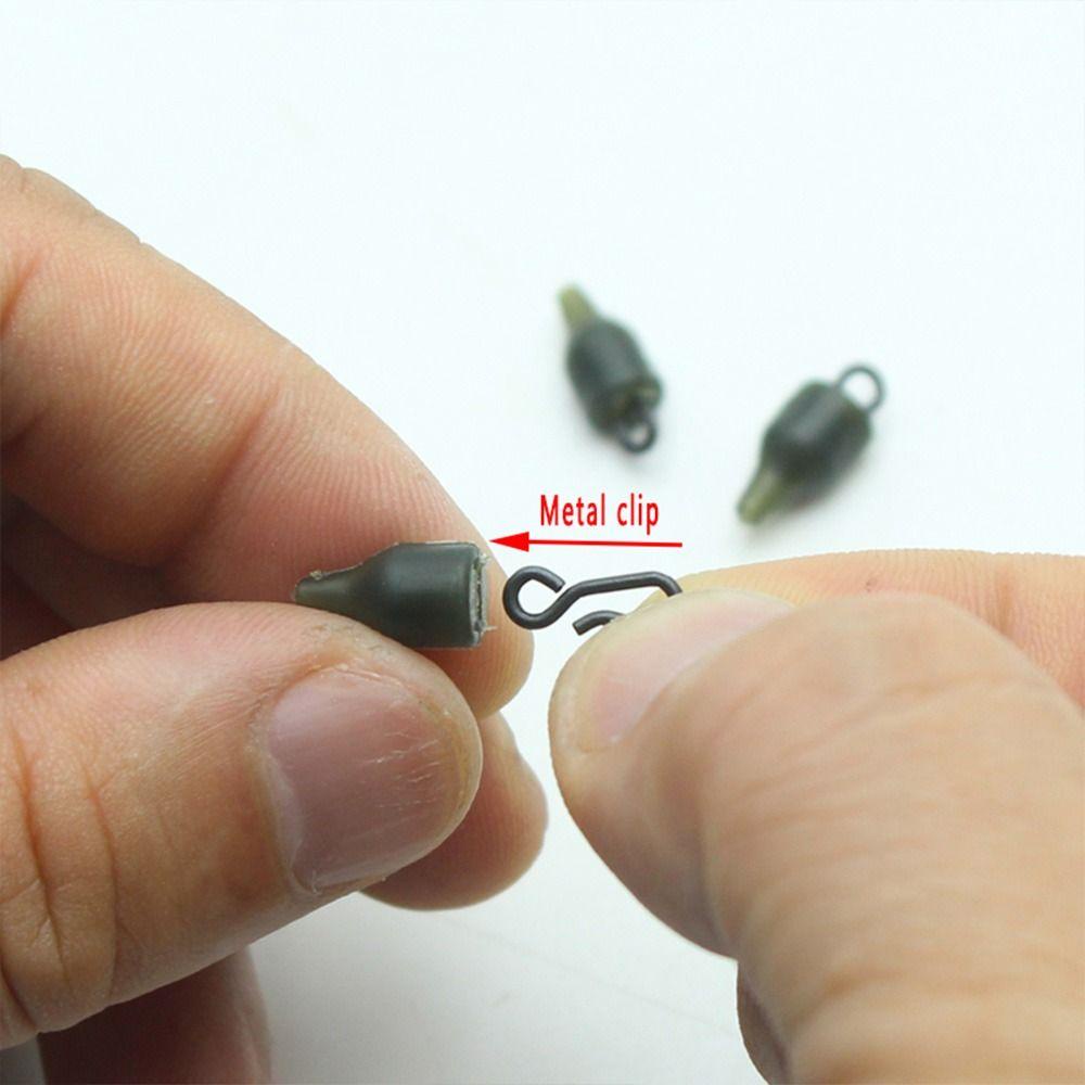 TOP 20pcs Memancing Feeder Hot Langsung Shock Carp Tackle Peralatan Change Hook Panjang Terminal Bead