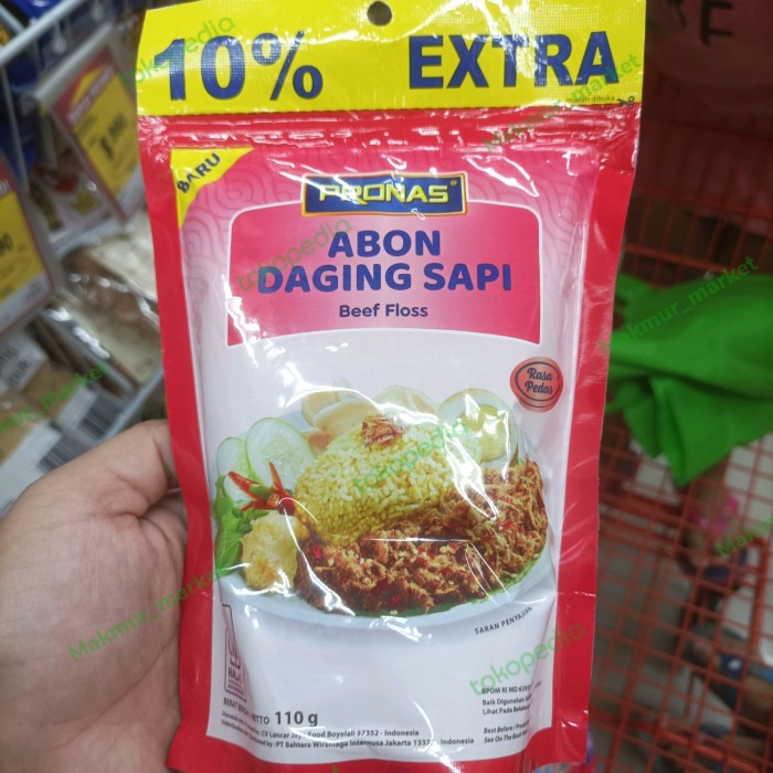 

pronas abon daging sapi pedas/ori 100gr