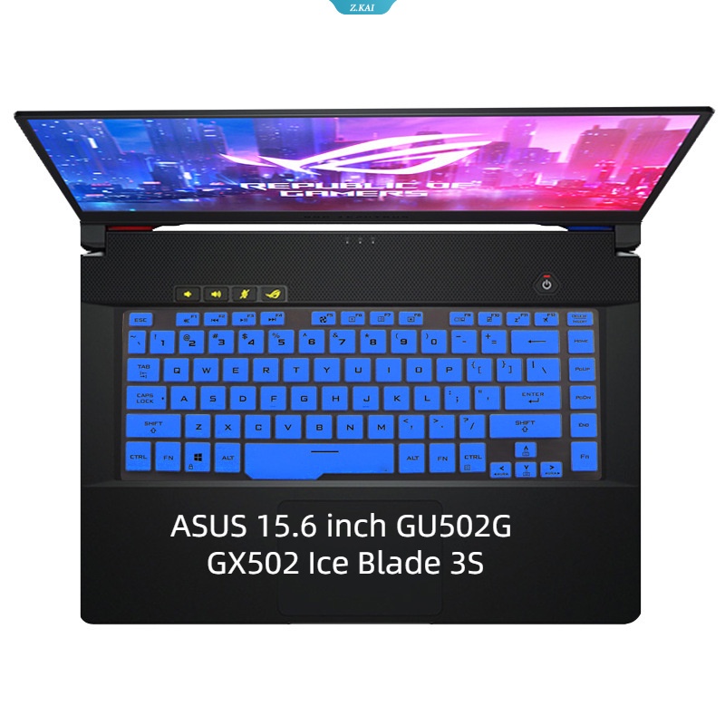 Cover Keyboard Silikon Inggris Untuk ASUS ROG Player Country 15.6 Inch GU502G GX502 Ice Blade 3S Tahan Air Full Coverage Film Pelindung [ZK]