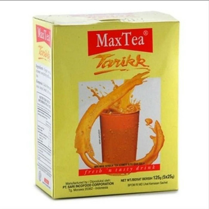 

Max Tea Tarik Polybag 5x10x25gr - 1 Pak - OBOR FOOD