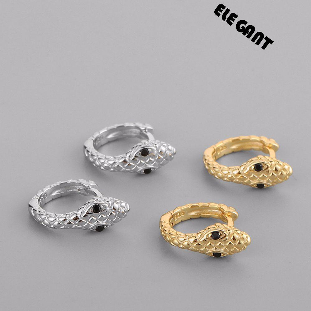 [Elegan] Ular Berbentuk Anting Elegan Indah Wanita Punk Hewan Fashion Perhiasan Perempuan Telinga Studs