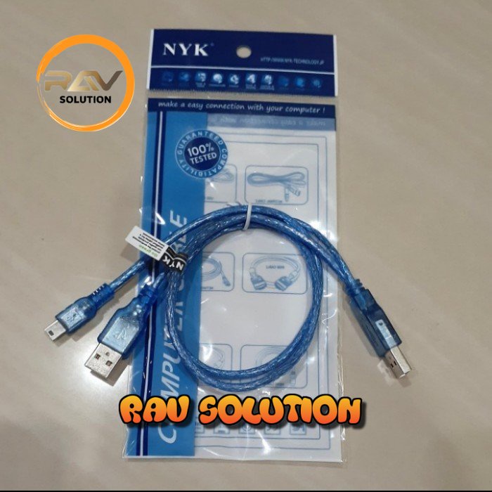 Kabel USB - mini USB 5pin cabang nyk kabel data EXTERNAL HDD USB 2.0 - SET A