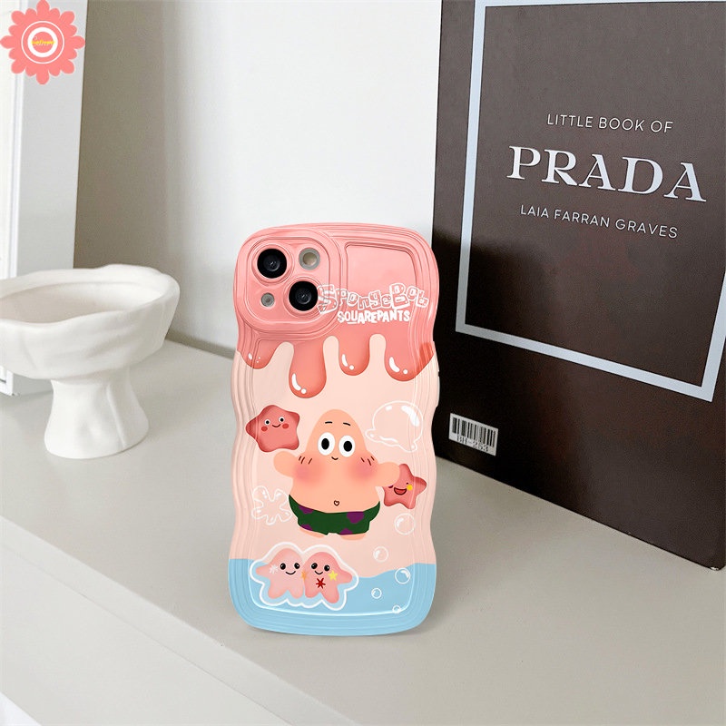 Case Redmi Note11 10 8 9 11s 10s 11Pro 9s 10Pro Max Redmi 12C 9T 9A 10C 10 A1+9C A1 10A 9mi 11T Pro POCO X3 NFC Pro M3 Kartun Lucu SpongeBob Patrick Star Wavy Soft Tpu Sarung