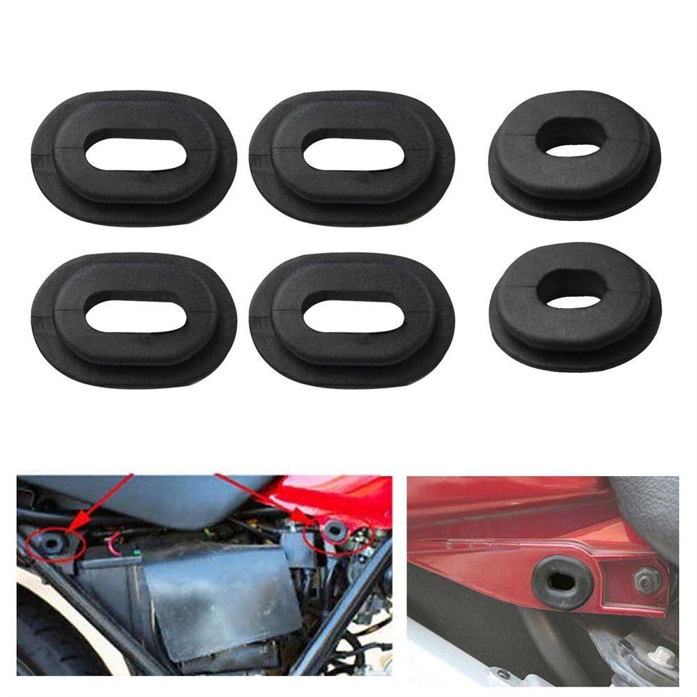 Lanfy Penutup Samping Motor 12pcs Hitam Motor For Kawasaki For Suzuki For Honda Cg125 Side Panel Grommet Fairings Side Cover